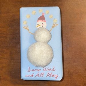 NEW GEORGE & VIV HOLIDAY SOAP GIFT FROM ANTHROPOLOGIE. “SNOW WORK AND ALL PLAY”